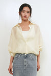 General Idea WOMAN Summer Sheer Layered Blouson Shirt