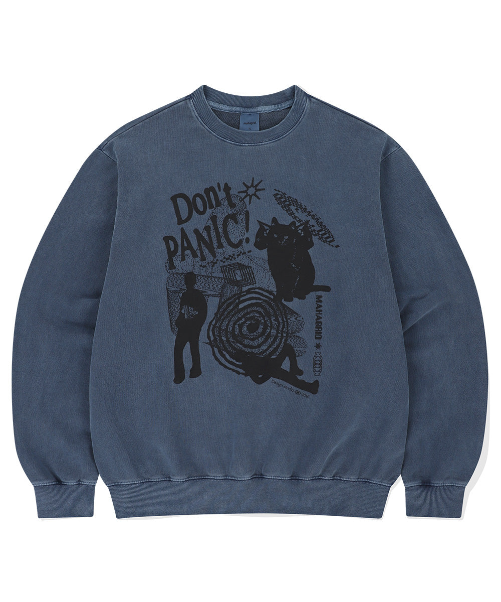 Mahagrid Don't Panic Pigment Sweatshirt
