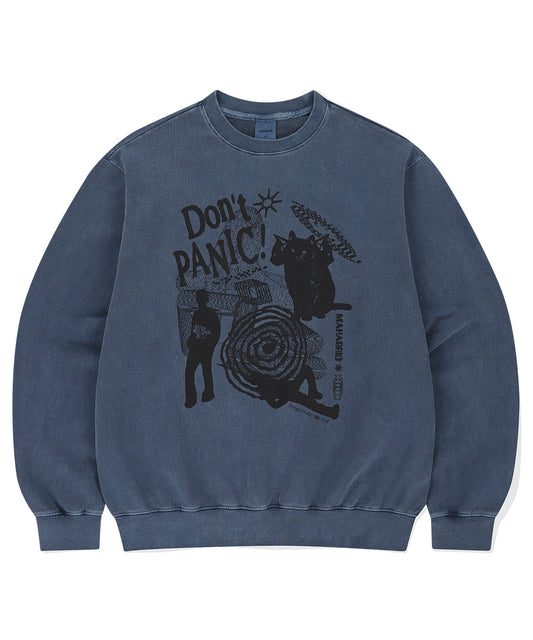 Mahagrid Don't Panic Pigment Sweatshirt