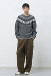 General Idea UNISEX Wool Snow Nordic Pullover