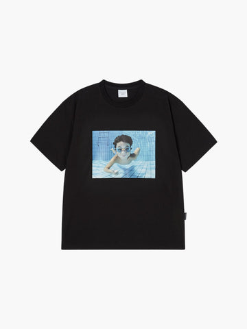 ADLV Baby Face Diving Boy Sleeve T-Shirt