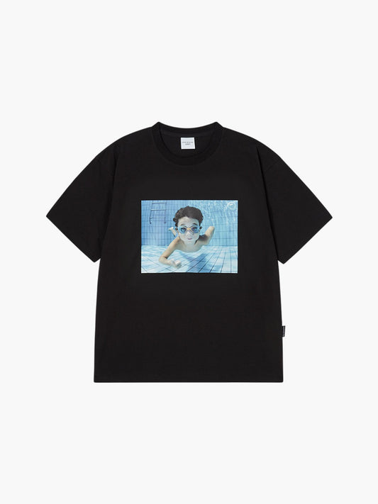 ADLV Baby Face Diving Boy Sleeve T-Shirt