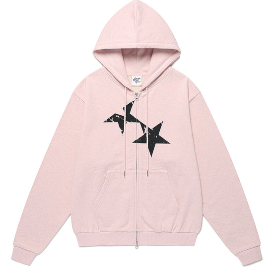 Cavish Twin Star Zip Up Hoodie