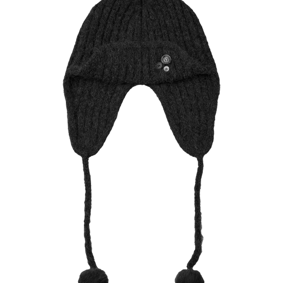 AEAE Button Knit Trooper Beanie