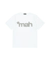 Mahagrid Mahagrid Cut Off Applique Tee in White