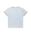 Cavish CAVISH Appliqué Ringer Short Sleeve Tee [Blue]