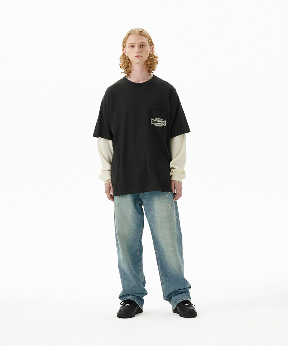 Mahagrid Cross Logo Thermal Long Sleeve Tee
