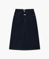 Marithé François Girbaud W A-Line Denim Midi Skirt