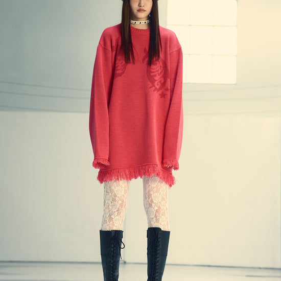 Nice Ghost Club Girl Gang Eyes Fringed Knit