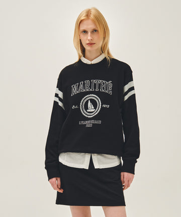 Marithé François Girbaud MARINE GRAPHIC SWEATSHIRT