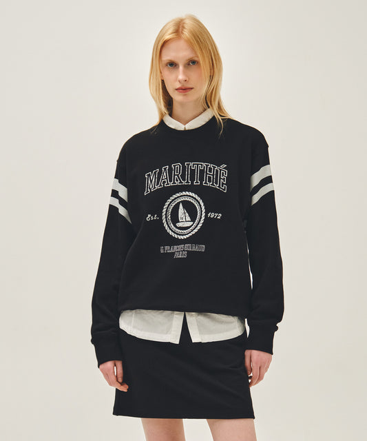 Marithé François Girbaud MARINE GRAPHIC SWEATSHIRT