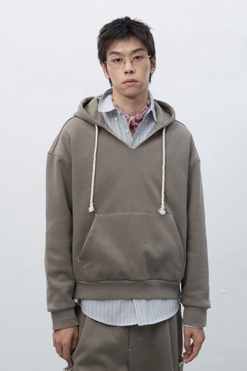 General Idea UNISEX Stitch V-Neck Sweat Hoodie