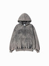ADLV Applique Washing Hoodie Zip Up