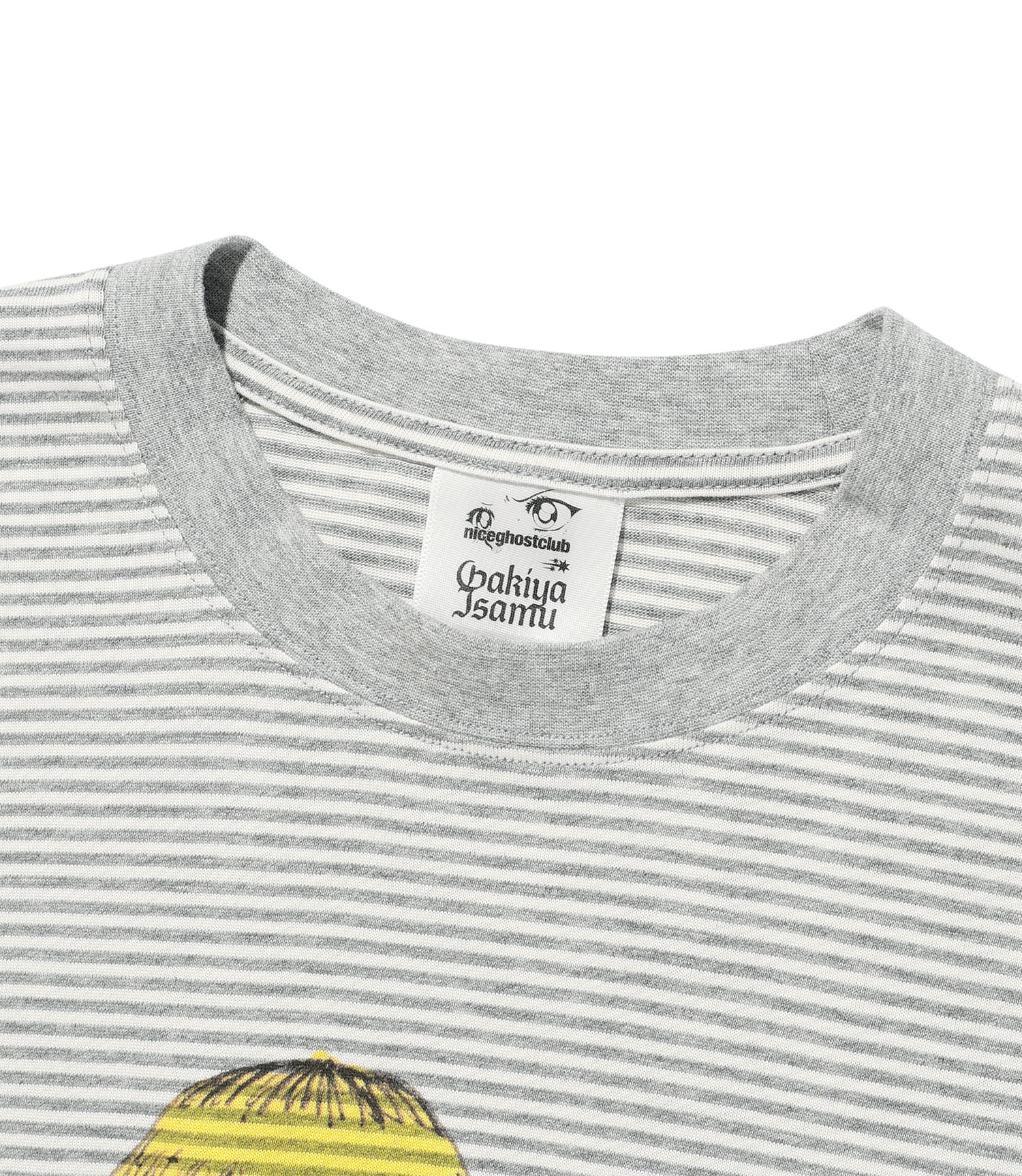 Nice Ghost Club Gakiya Isamu Stripe Big Big Long Sleeve Tee [Grey]