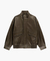 Marithé François Girbaud FAUX LEATHER HIGH NECK JACKET