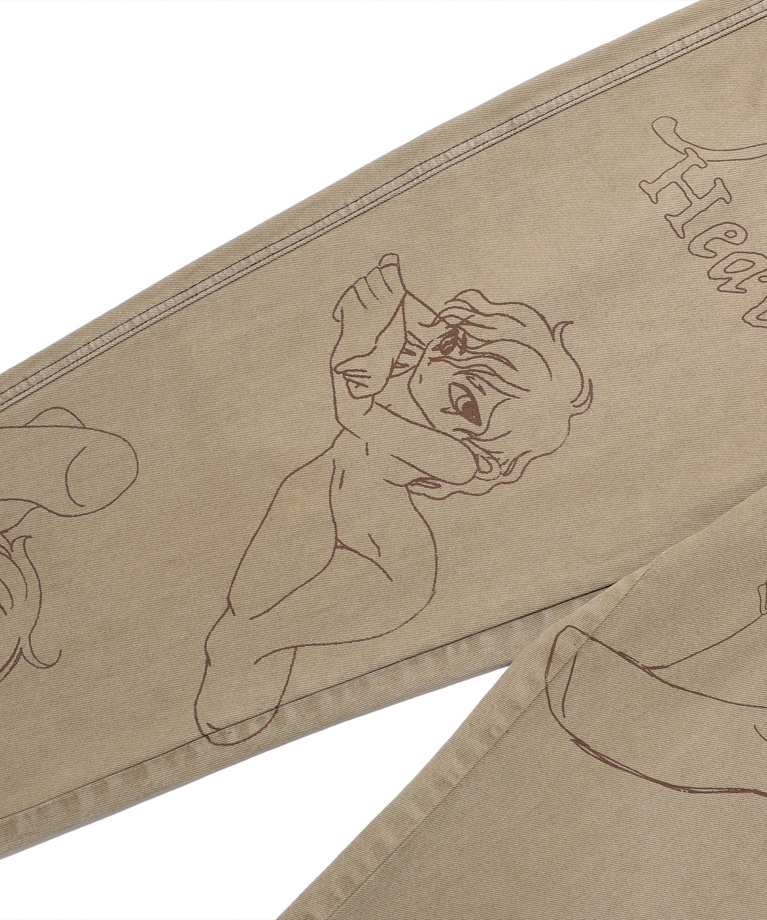 Nice Ghost Club Angels Wide Washed Jeans