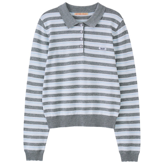 Bitter Cells Lolly Stripe Collar Knit