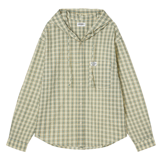 AEAE Check Hood Shirts in Lime