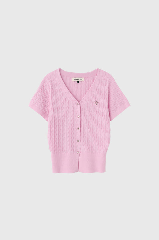 General Idea WOMAN Airy V-Neck Cable Cardigan