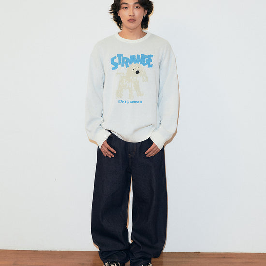 Mahagrid Strange Puppy Knit Sweater