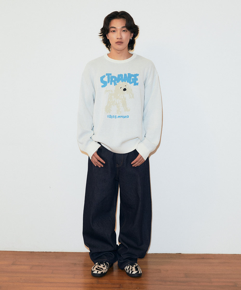 Mahagrid Strange Puppy Knit Sweater