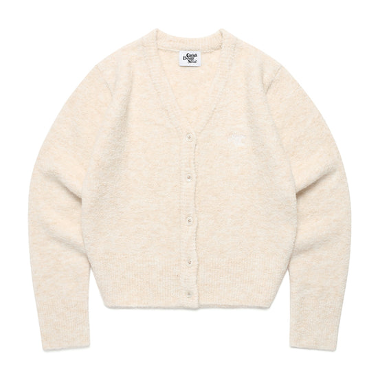 Cavish W Two Tone Boucle Cardigan in Ivory