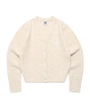 Cavish W Two Tone Boucle Cardigan in Ivory
