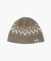 Marithé François Girbaud Fairisle Beanie Beige