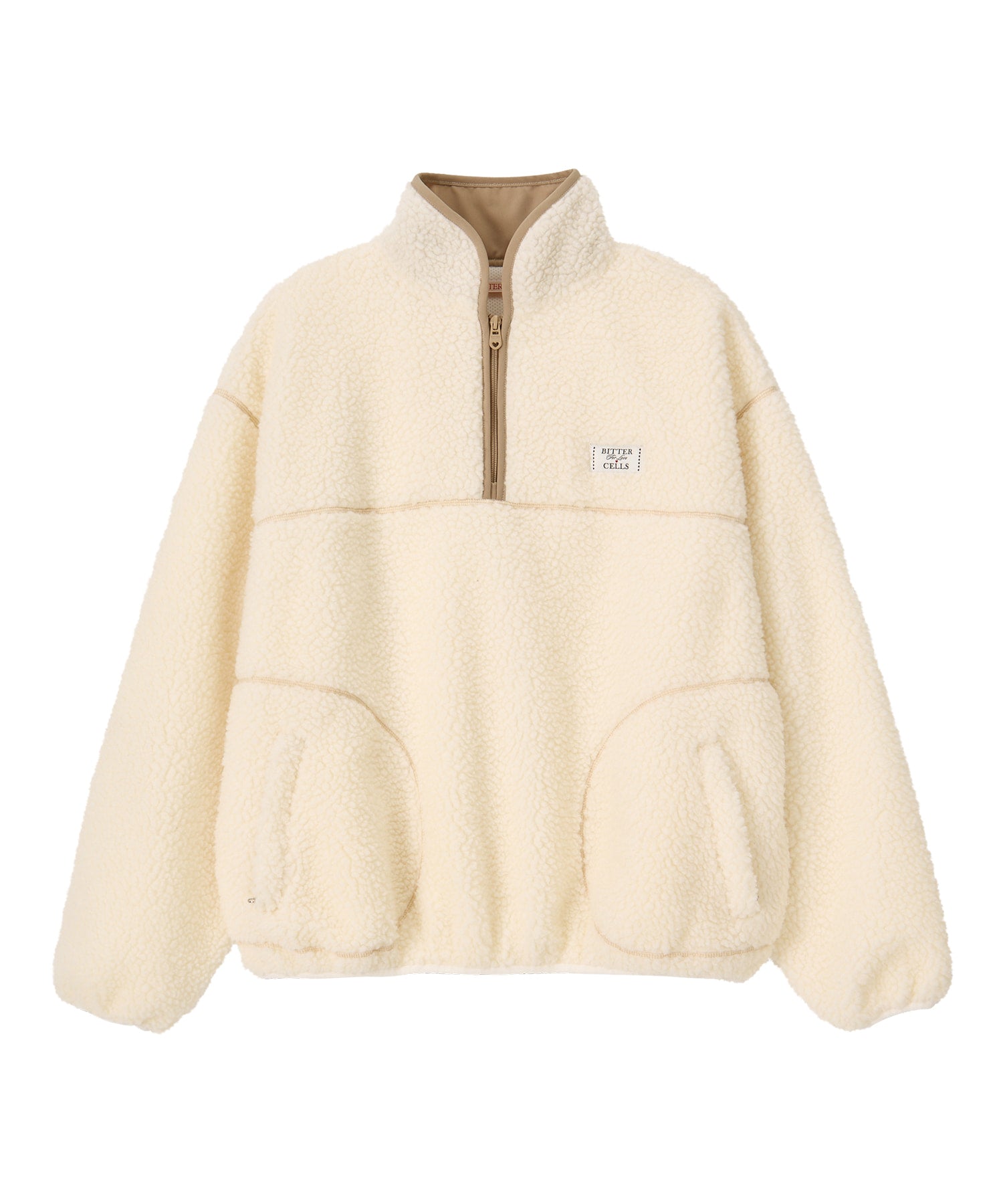 Bitter Cells Poddy Fleece Half Zip Up