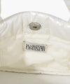 Marithé François Girbaud Classic Logo Matt Metallic Padding Bag Ivory