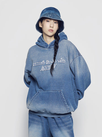 ADLV Basic Logo Applique Brush Hoodie
