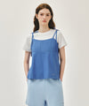 Marithé François Girbaud W PINTUCK CAMISOLE BLOUSE