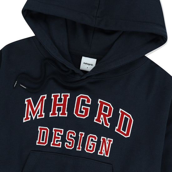 Mahagrid Mahagrid Appliqué Crop Hoodie Navy