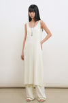 General Idea WOMAN Temperature-Cut Cool U-Neck Maxi Knit Dress [IVORY]