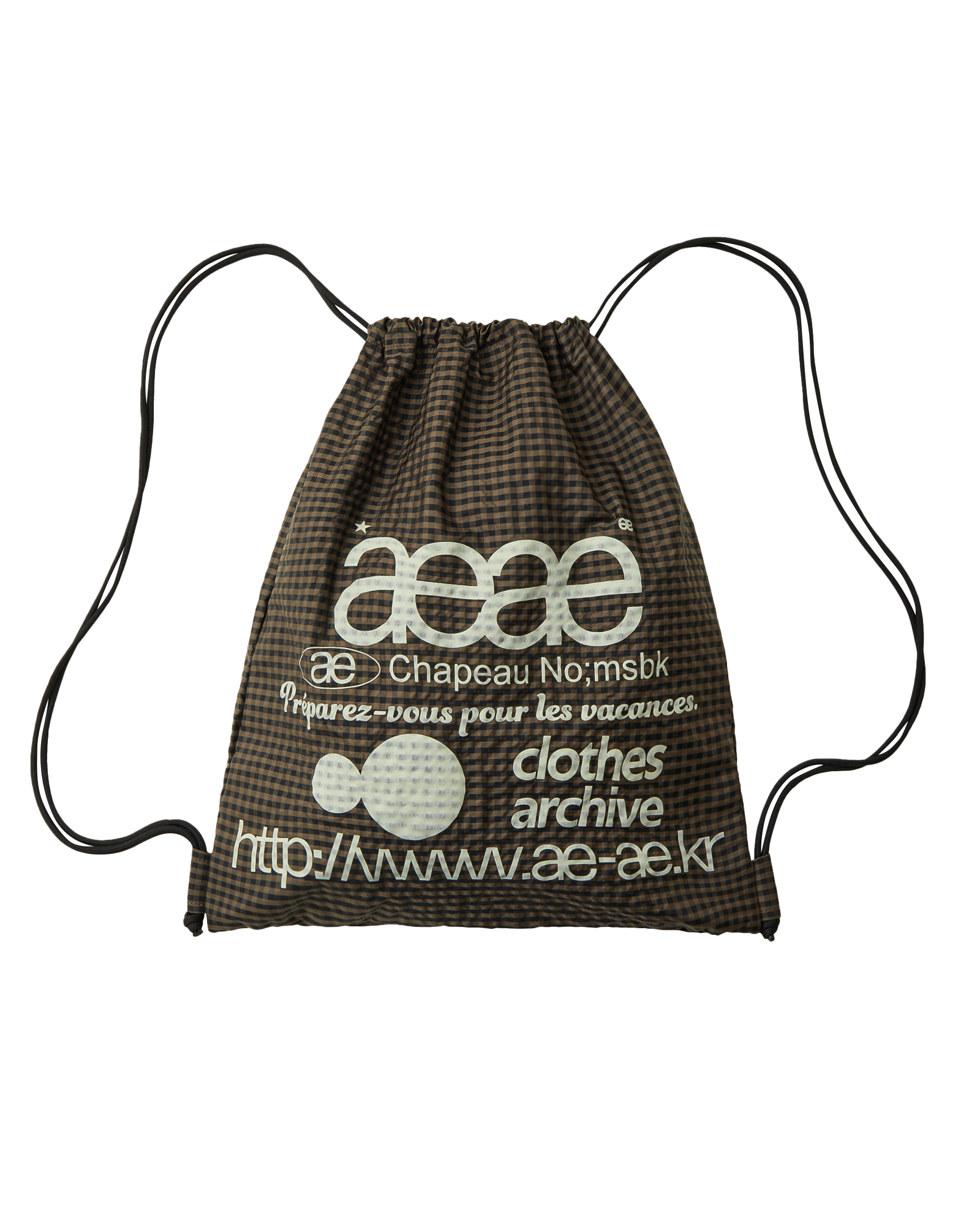AEAE Web Logo Check Gym Sack