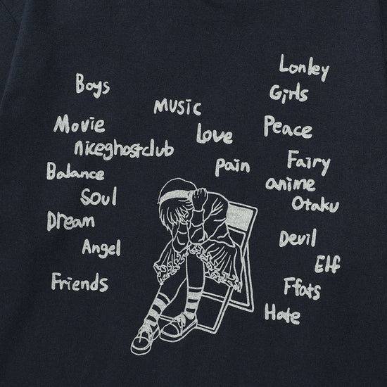 Nice Ghost Club Think Layered L/S Hoodie [Navy]