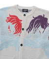 Nice Ghost Club Angels Knit Cardigan [Grey]