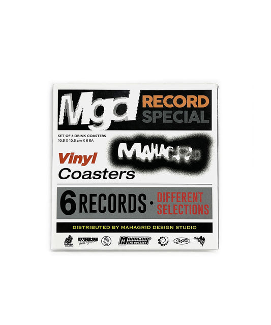 Mahagrid Vinyl Record Coasters