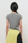 General Idea WOMAN Snap Henry Neck T-Shirt
