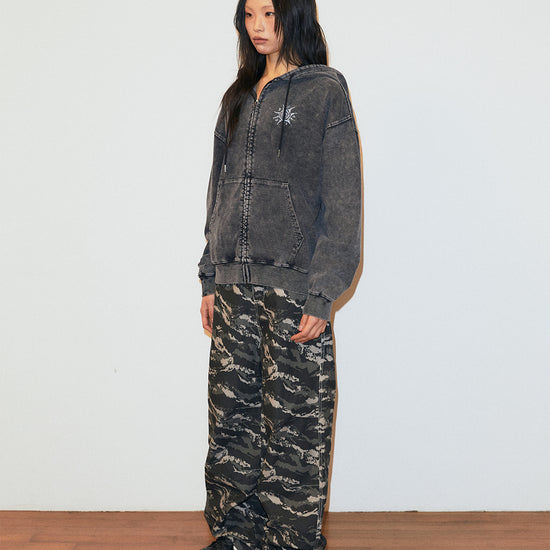 Mahagrid Tiger Camo Wide Pants [Khaki]