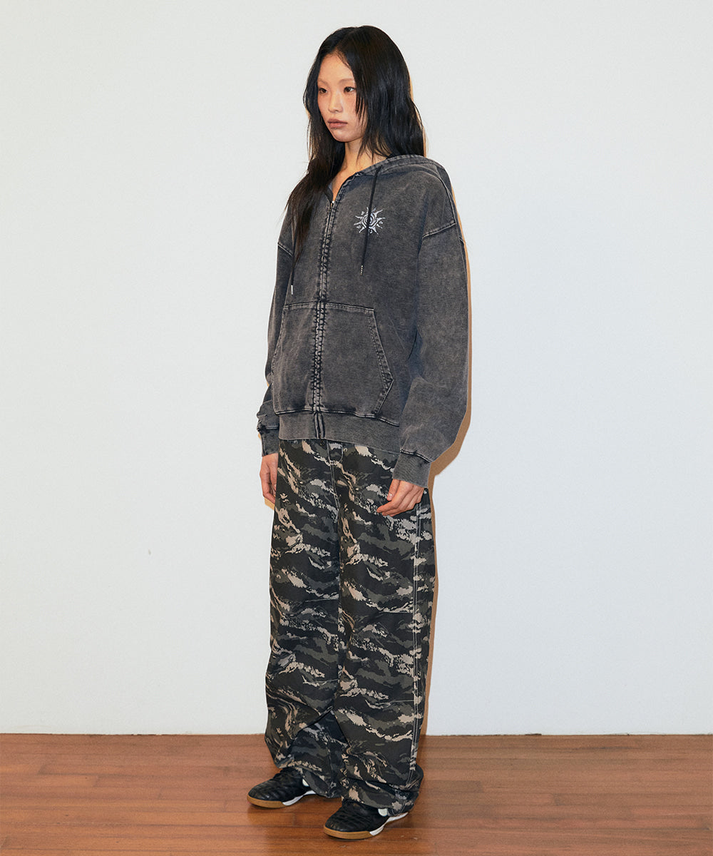 Mahagrid Tiger Camo Wide Pants [Khaki]