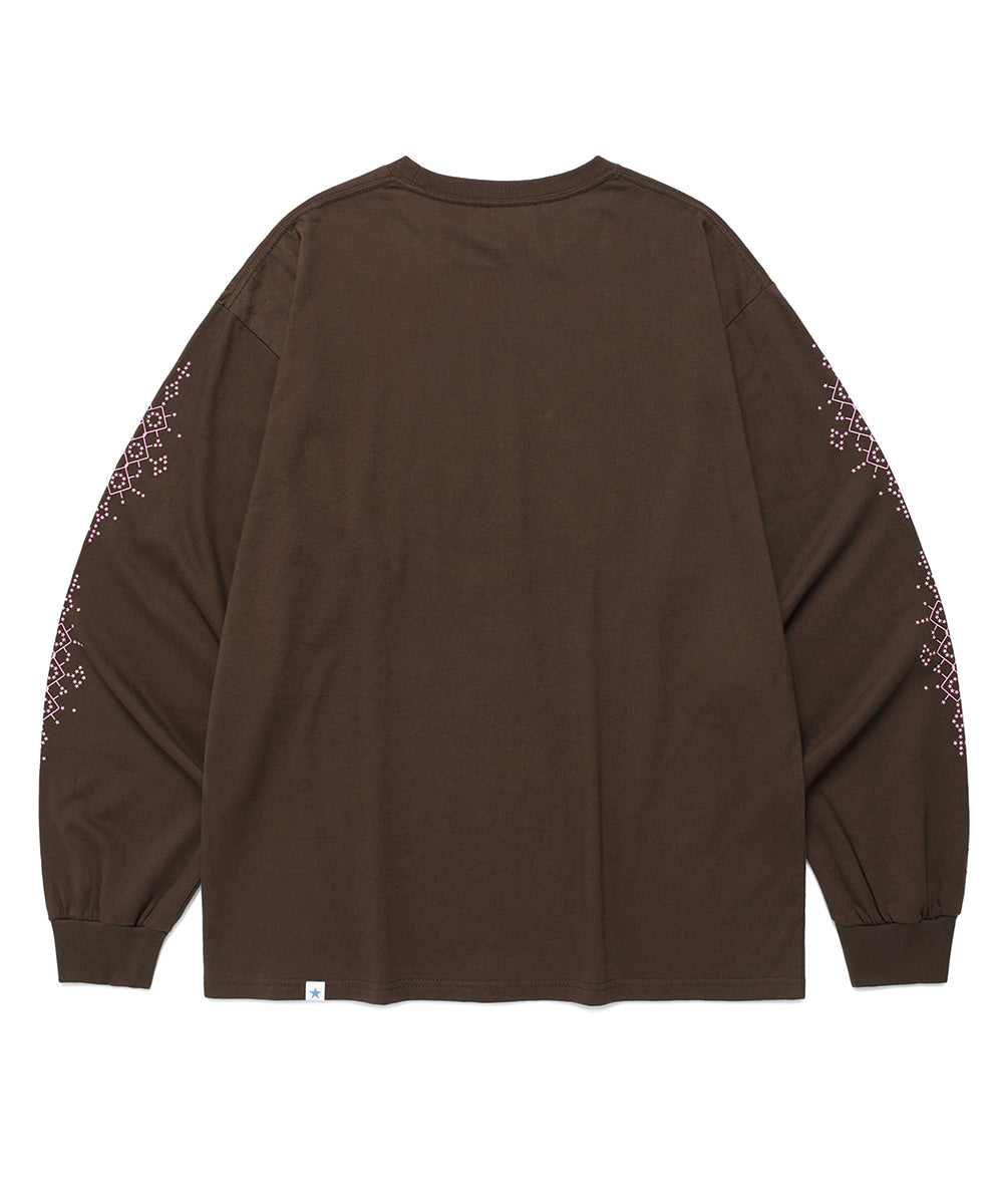 Cavish EMPIRE LONG SLEEVE TEE [BROWN]