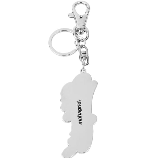 Mahagrid Script Logo Keyring [Silver]