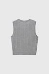 General Idea Woman Scallop Scarf Knit Vest
