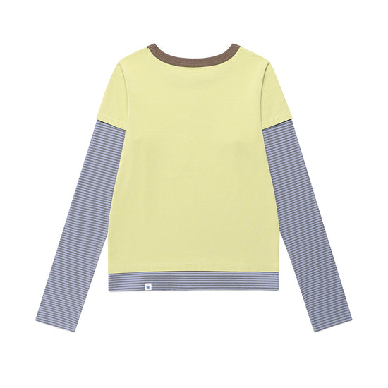 Cavish Women's Strawberry Layered Long Sleeve Tee