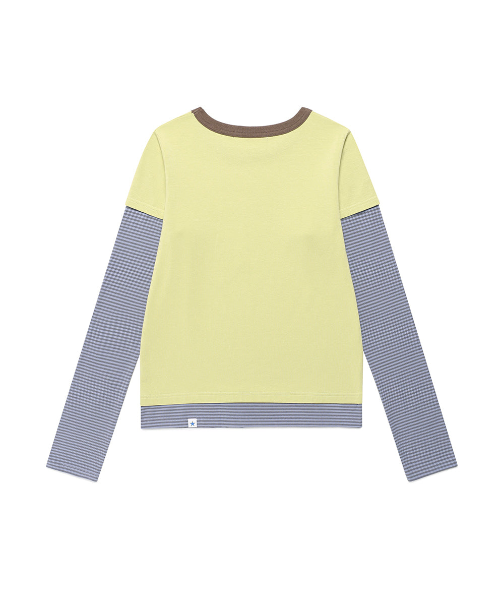Cavish Women's Strawberry Layered Long Sleeve Tee