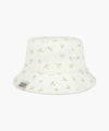 Marithé François Girbaud CLASSIC LOGO FLOWER BUCKET HAT ivory