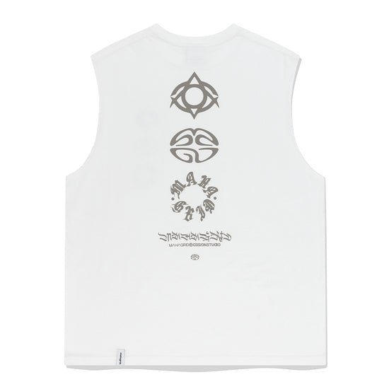 Mahagrid Eclipse Logos Sleeveless White