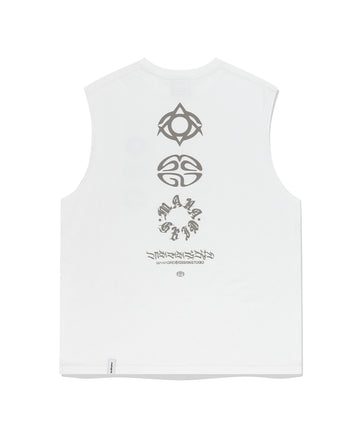 Mahagrid Eclipse Logos Sleeveless White