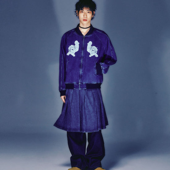 Nice Ghost Club New Heaven Denim Souvenir Jacket